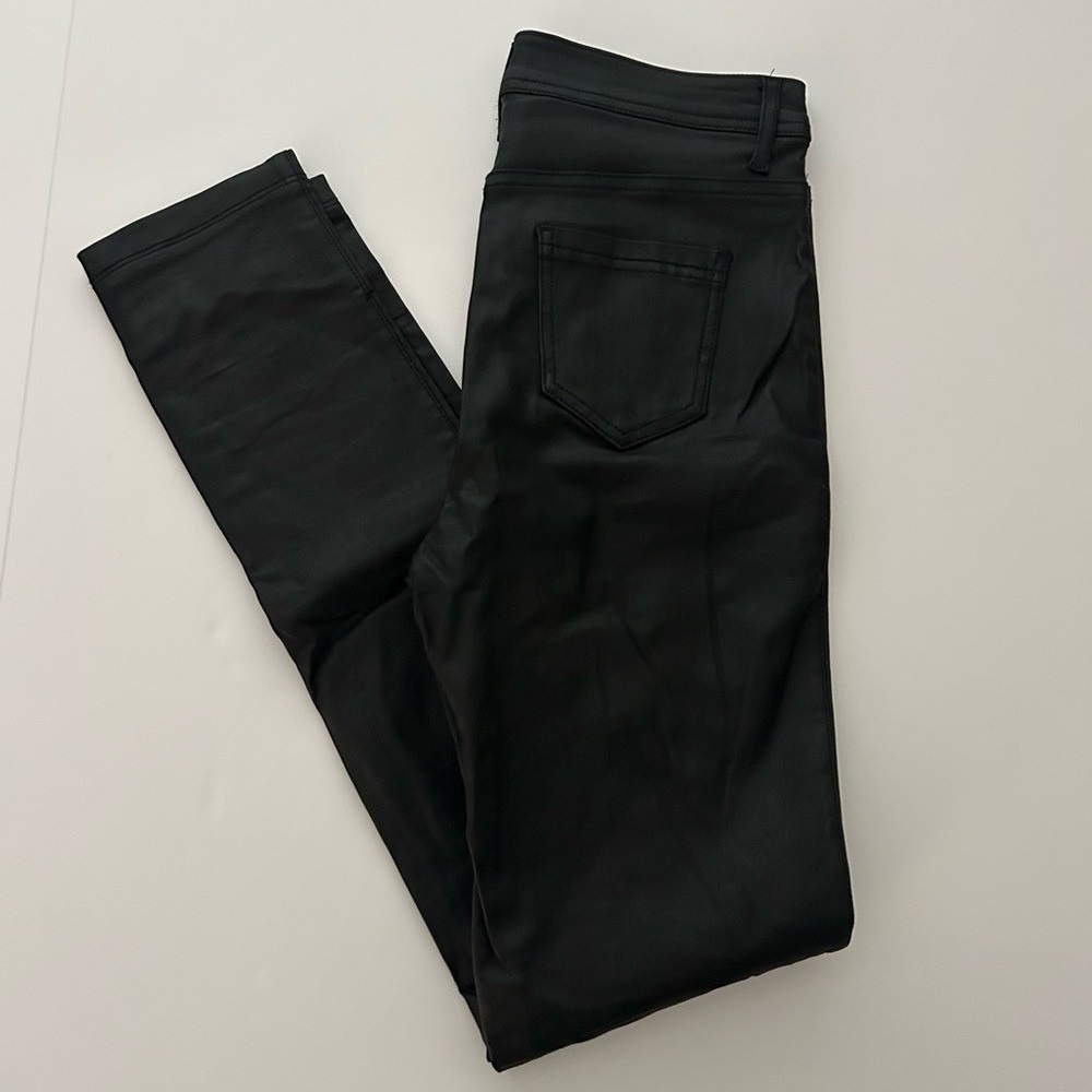 Love Tree Denim Black Casual Moto Skinny Pants Size Large